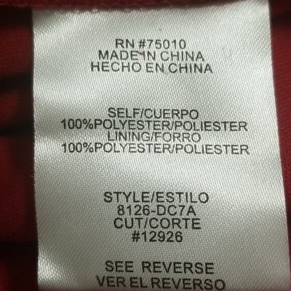 New Red Long Sequined Dress - Picture 8 of 8